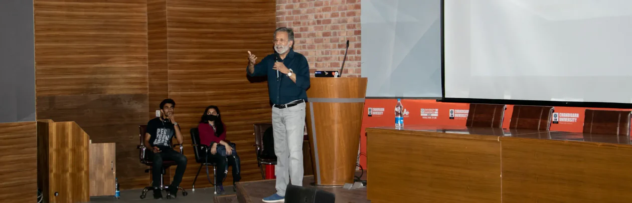 Sandeep Amar Guppta addressing an audience
