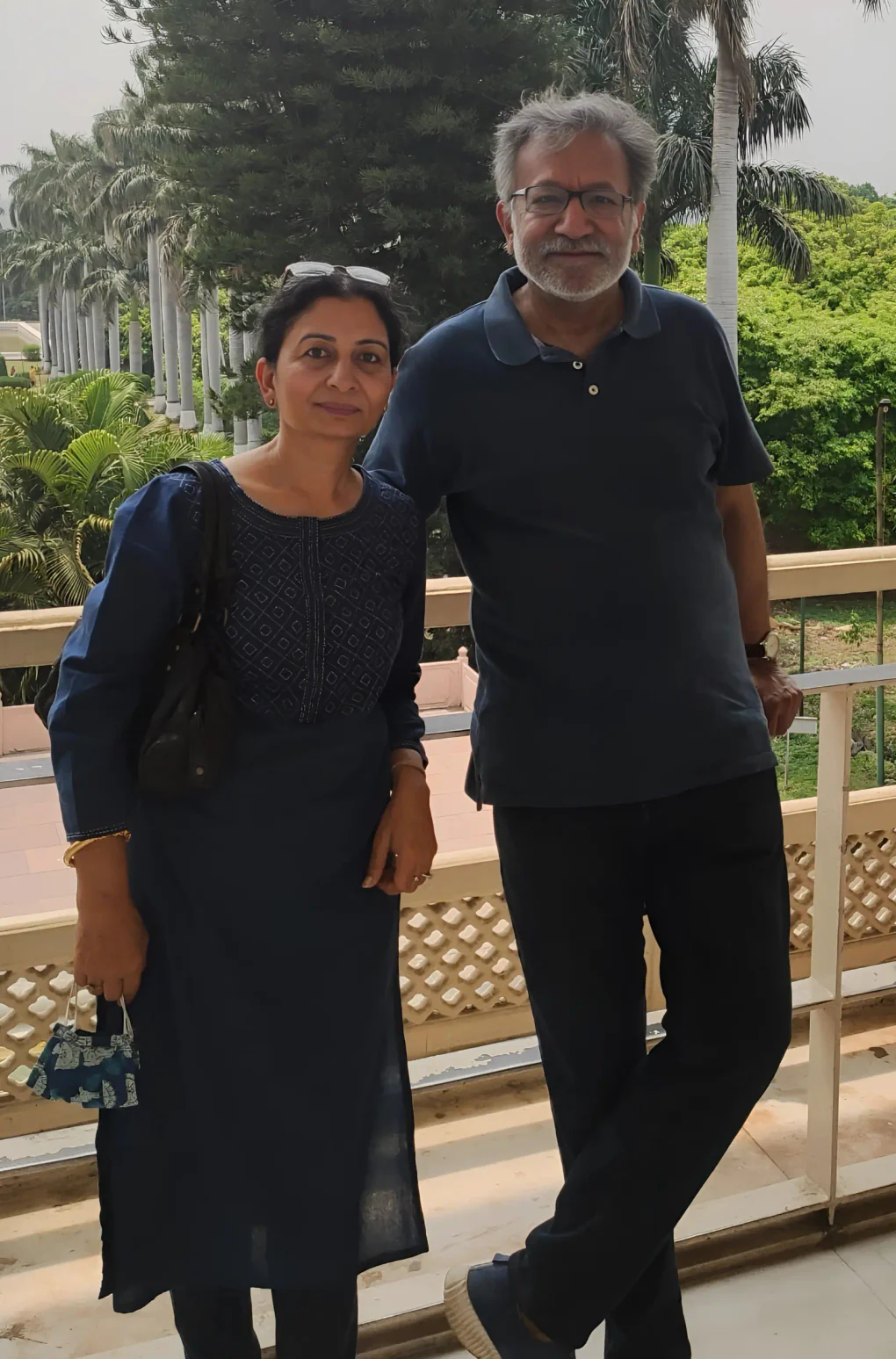 Sandeep with his wife