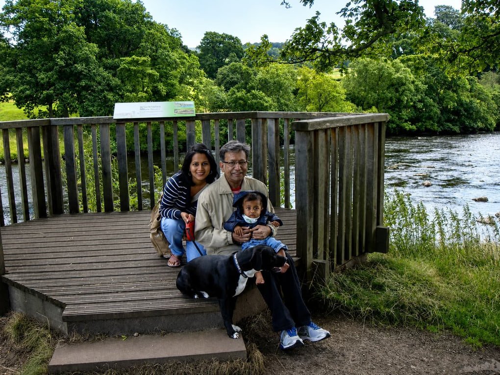 Sandeep with his family