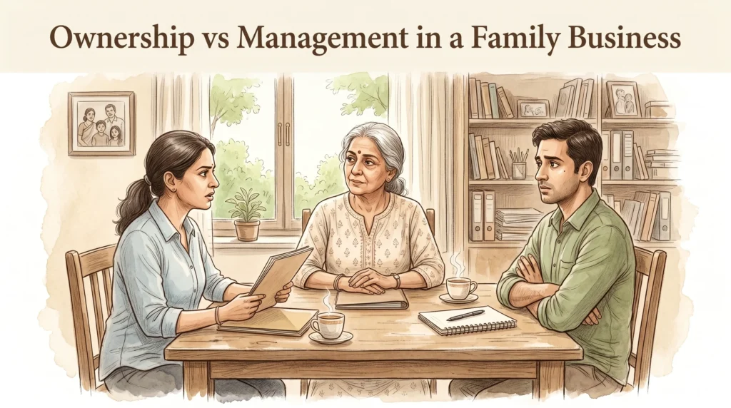 Ownership vs Management in a Family Business